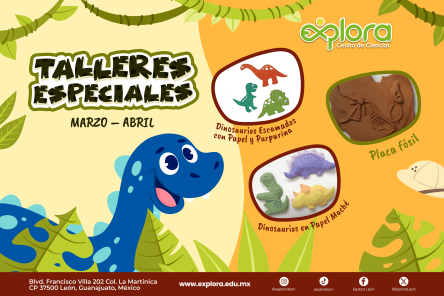 TALLERES ESPECIALES DE DINOSAURIOS 